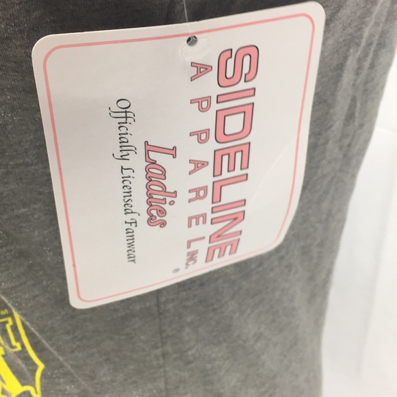 Sideline Apparel University of Michigan Tank Top, Gray, Yellow, Medium - Picture 4 of 6